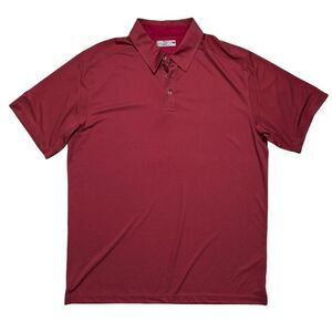 Golf Dri-Wicking Golf Maroon Short Sleeve Business Casual Shirt Size XXL